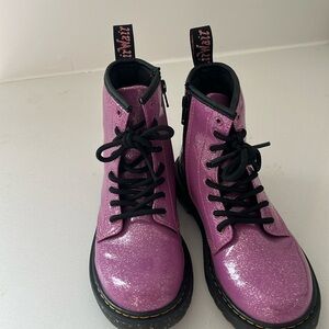 Doc Martins purple sparkly boots!